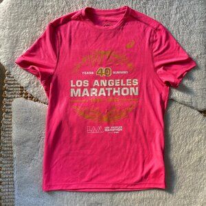 ASICS Los Angeles Marathon Neon Pink Technical T-Shirt